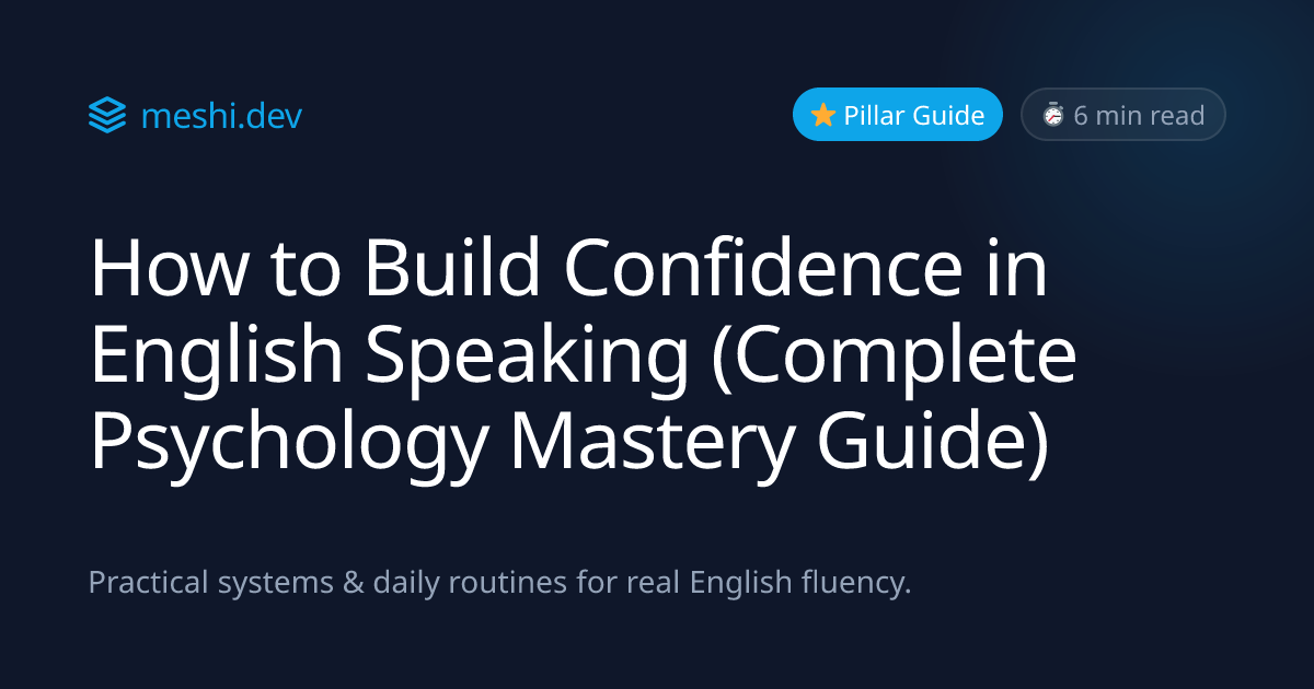 How to Build Confidence in English Speaking (Complete Psychology ...